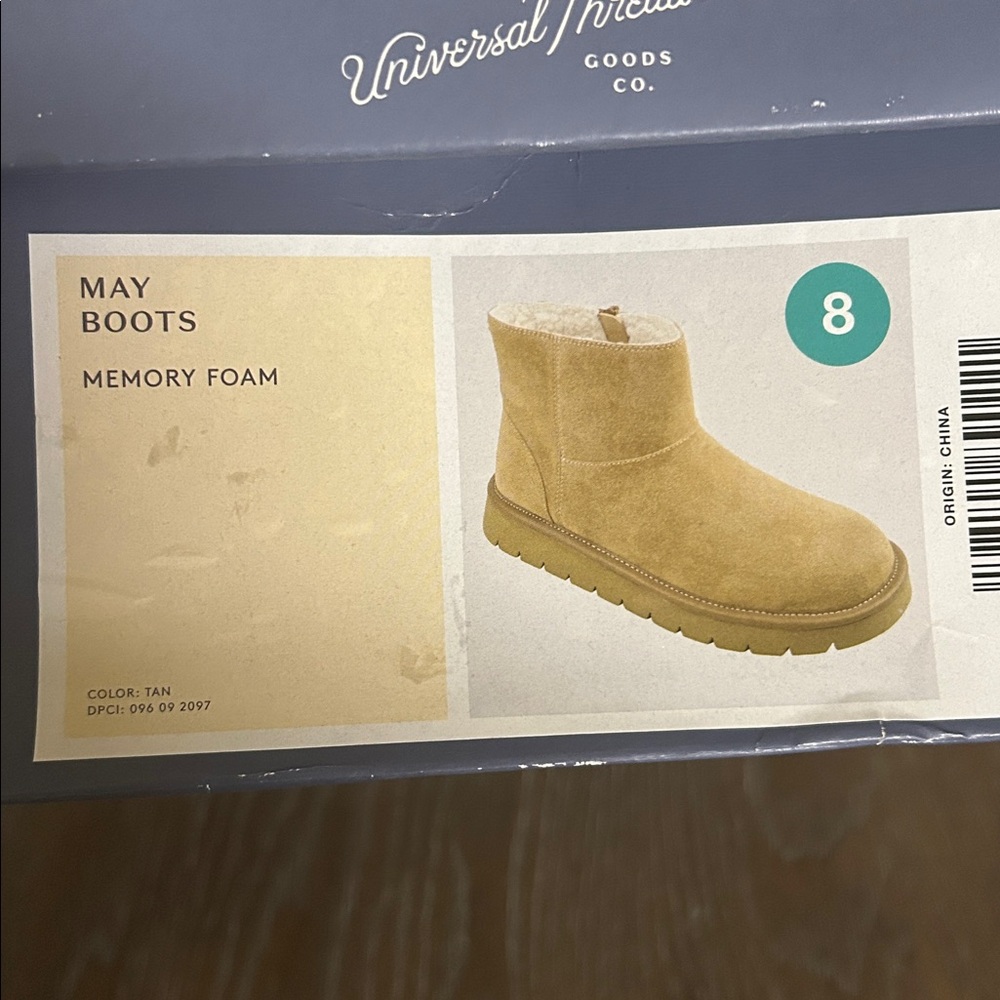 Universal Thread Light Brown Memory Foam Boots - image 2
